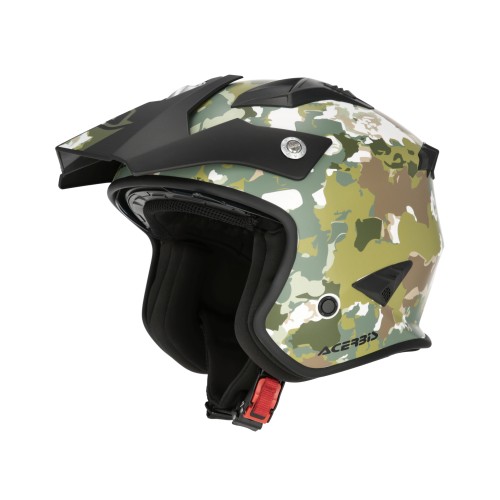 Casco Acerbis Jet Aria Graphic Verde/Marrón