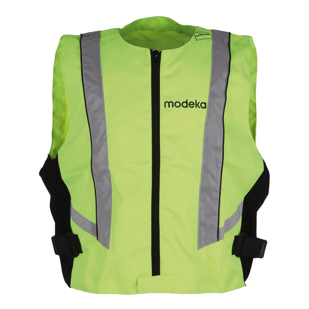 [016720 50 XS] Modeka Reflexweste Basic Amarillo Neón (XS)