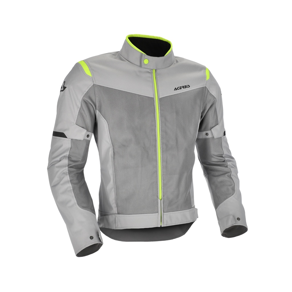 Chaqueta Acerbis Ramsey Ventilado 2.0 CE Gris/Amarillo Fluor
