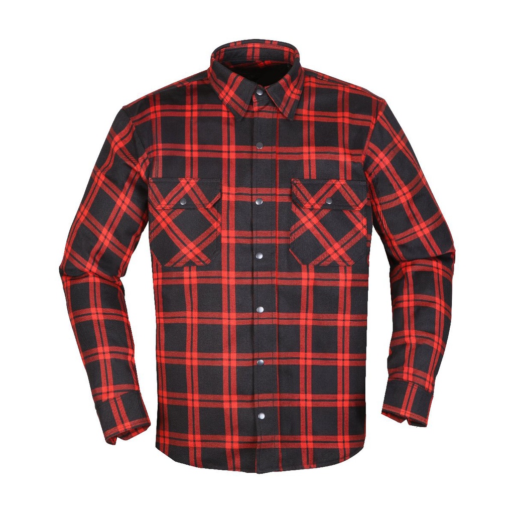 [086790 401 S] Modeka Colden Shirt Negro/Rojo (S)
