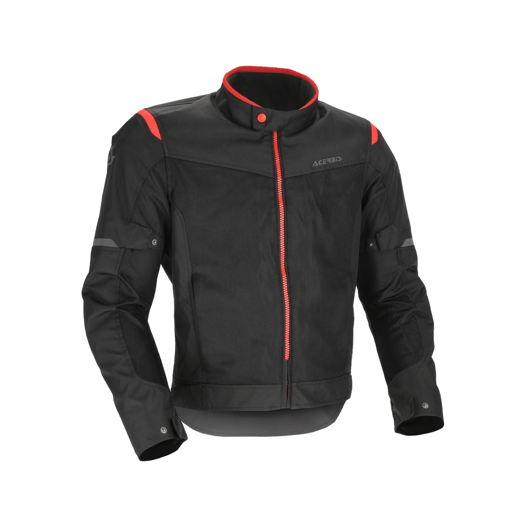 [26.149.323.062] Chaqueta Acerbis Ramsey Ventilado 2.0 CE Negro/Rojo (S)
