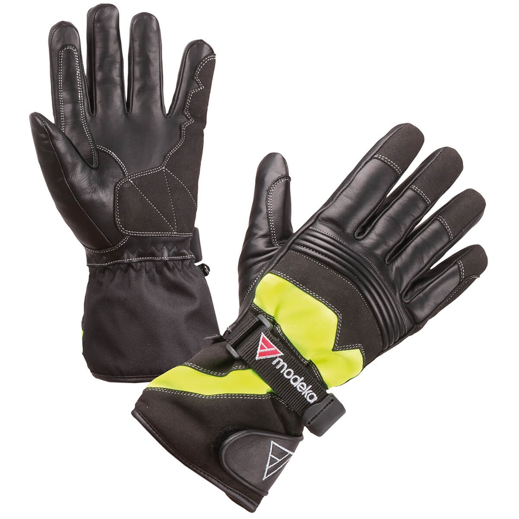 [072091 431 S] Modeka Guantes Freeze EVO Kids Negro/Amarillo (S)