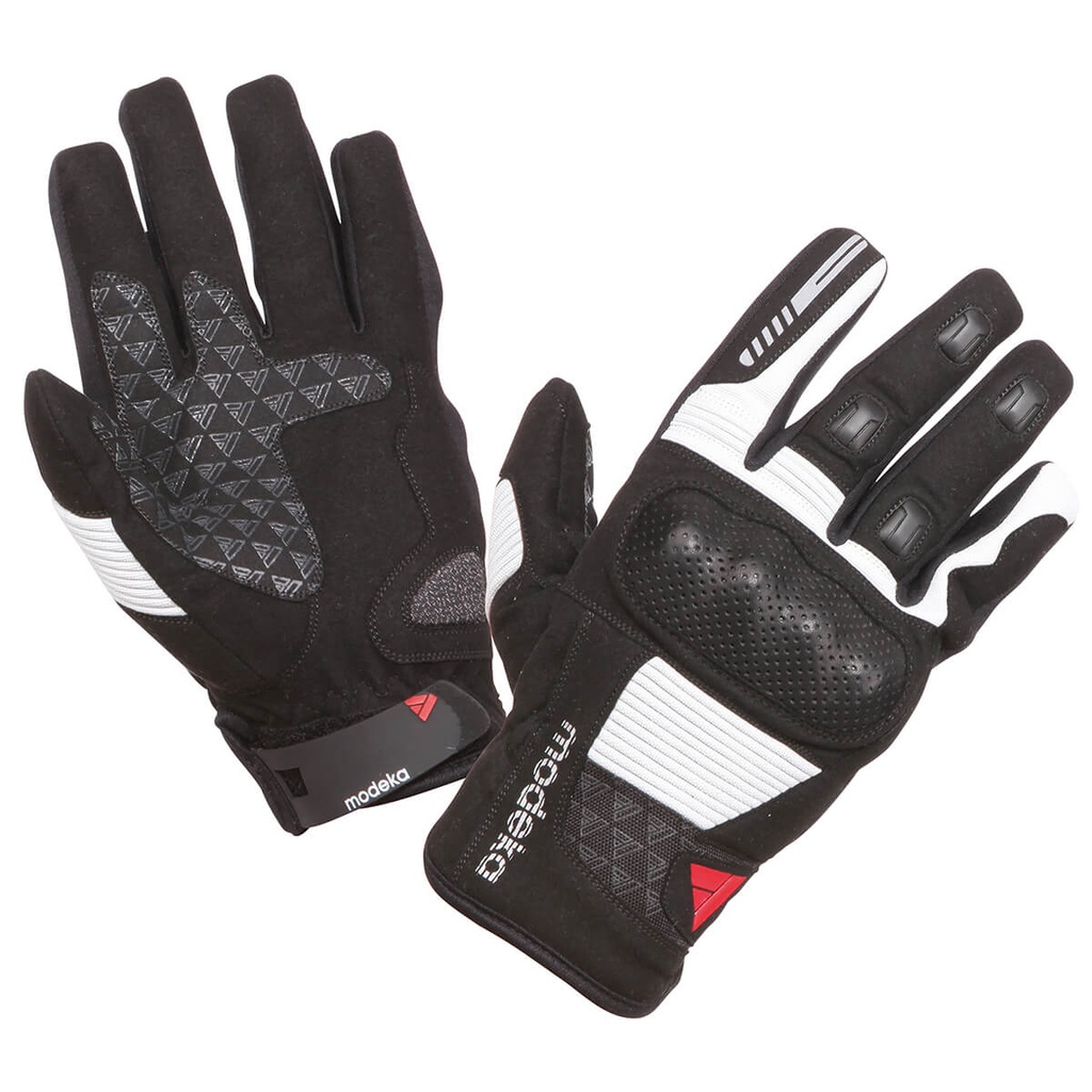 [072120 394 7] Modeka Guantes Fuego Negro/Gris Claro (7)