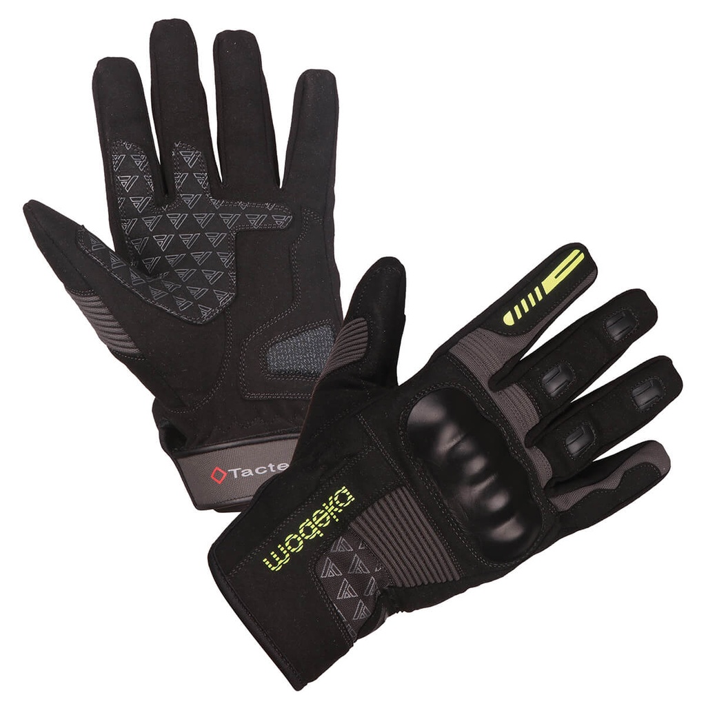 [072120 398 7] Modeka Guantes Fuego Negro/Gris Oscuro (7)