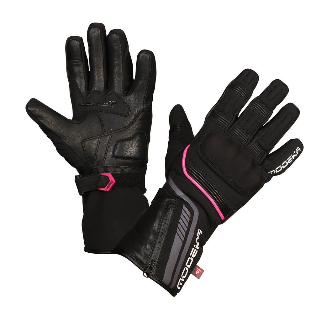 Modeka Guantes Makari Negro/Pink