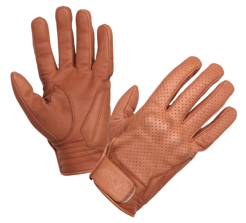 Modeka Guantes Hot Classic Marrón