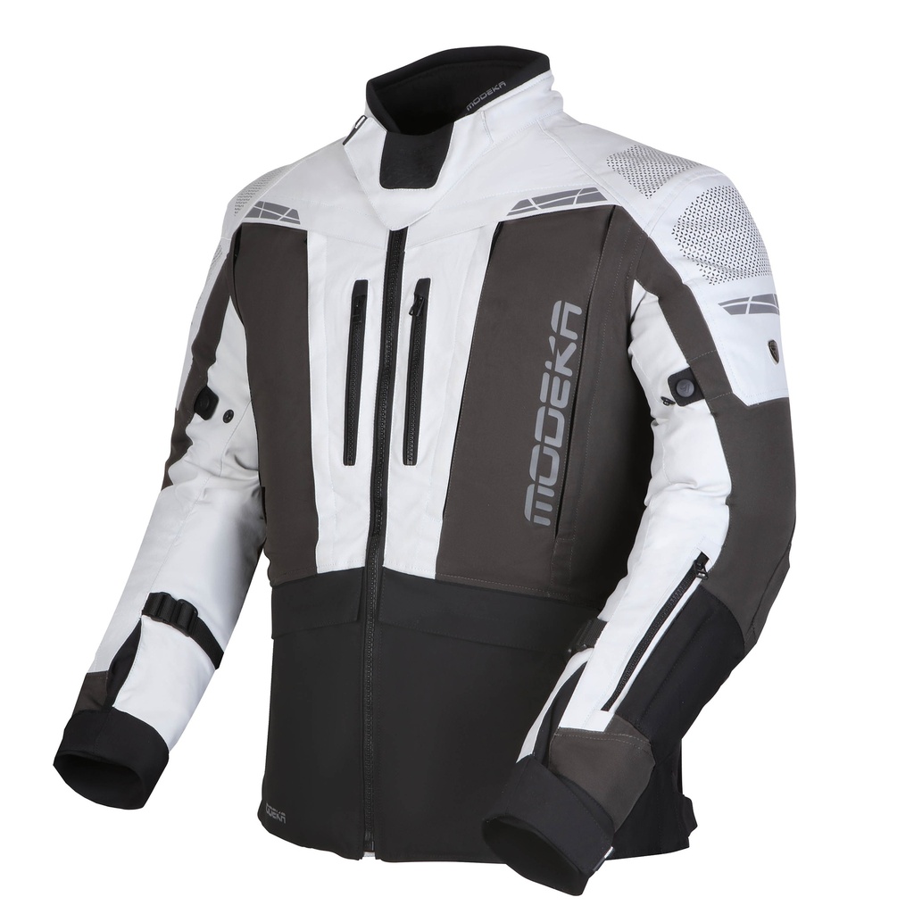 Modeka Chaqueta Hydron Gris Claro/Gris Oscuro/Negro