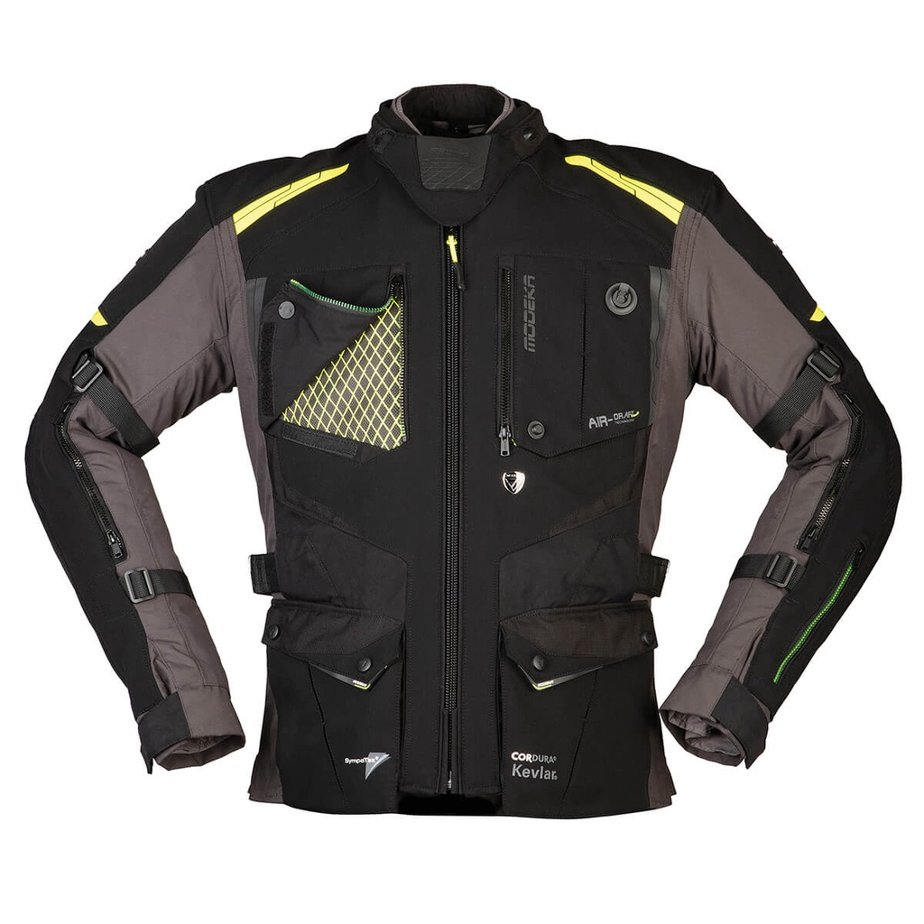 [084620 387 S] Modeka Chaqueta Talismen Bw/Dk.Gris/Amarillo (S)