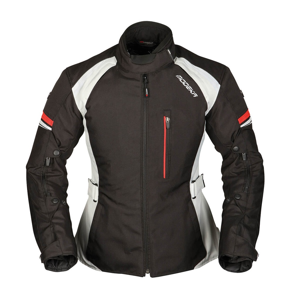 [084460 394 40] Modeka Chaqueta Violetta Lady Negro/Gris Claro (40)