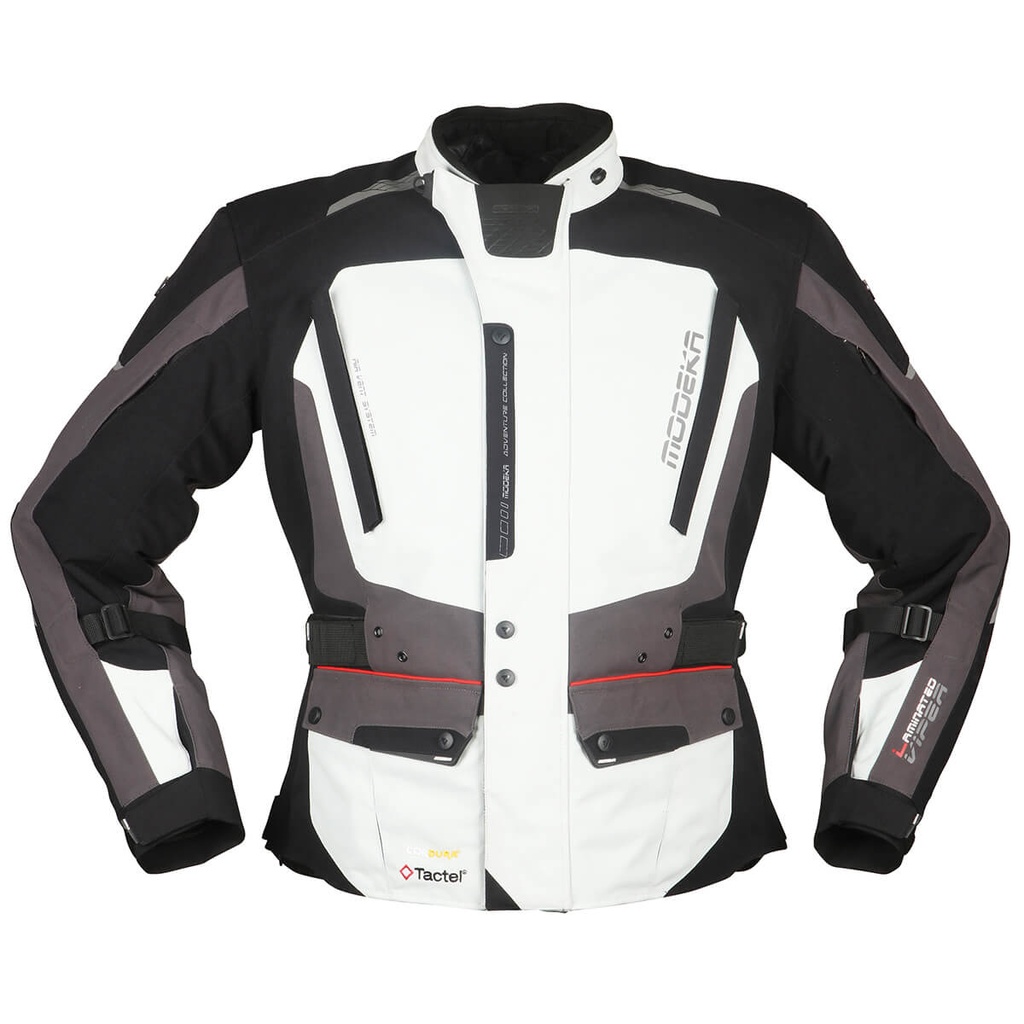 [084570 147 S] Modeka Chaqueta Viper LT Gris Claro/Gris Oscuro/Negro (S)