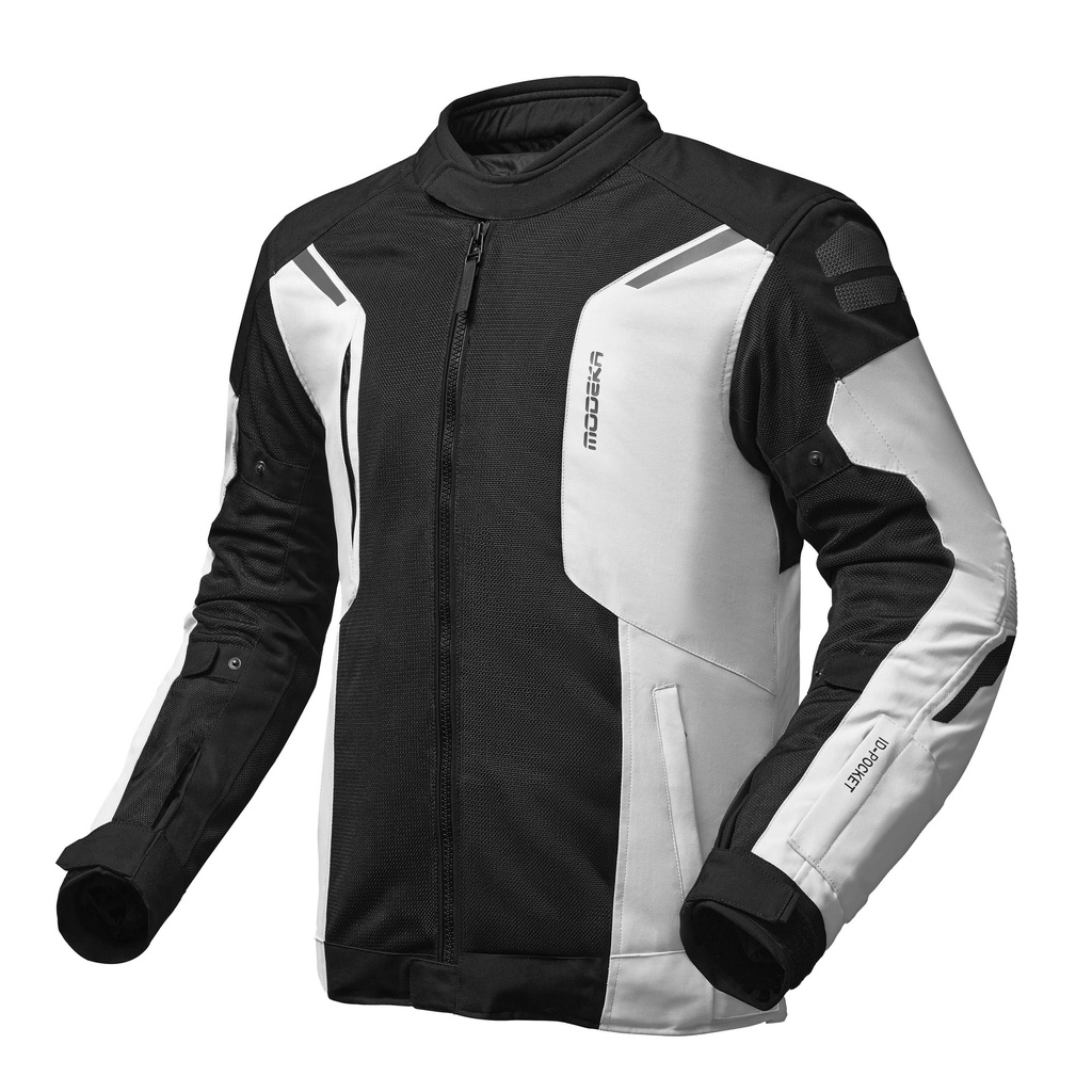 Modeka Chaqueta Khao Air II Negro/Gris Claro