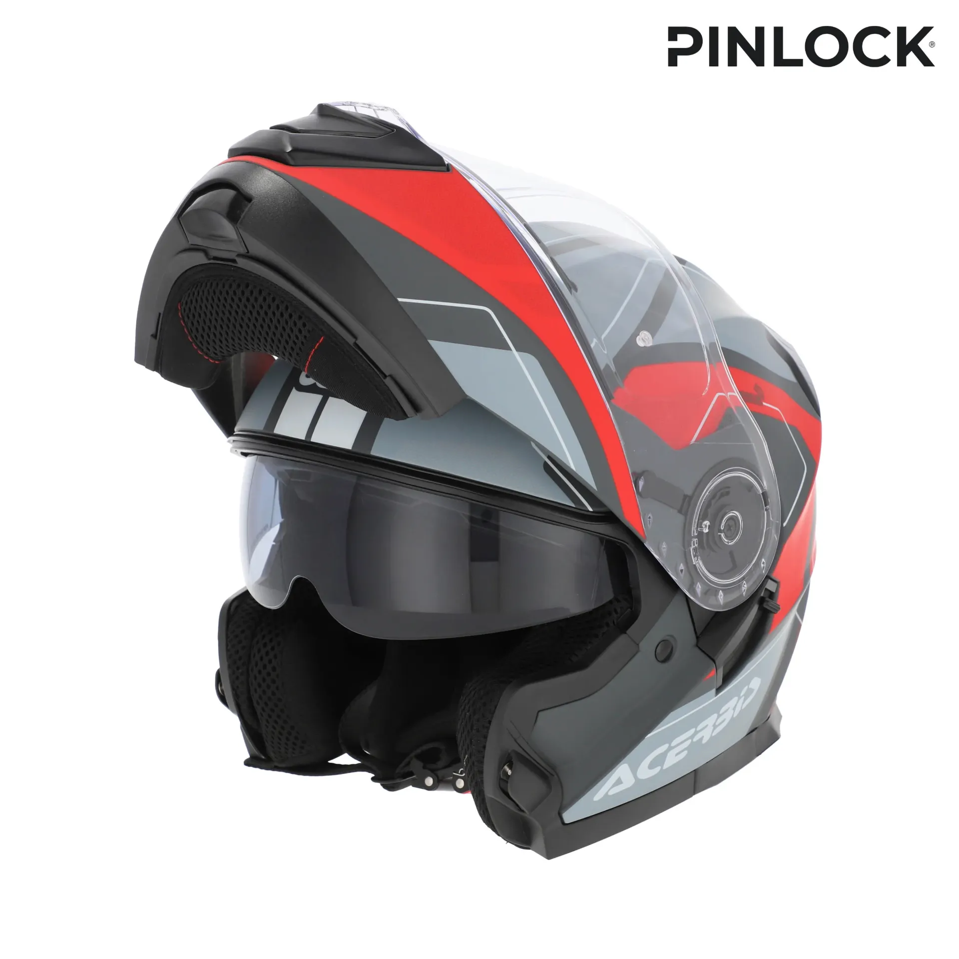 Casco Acerbis SEREL 2206 Gris/Rojo