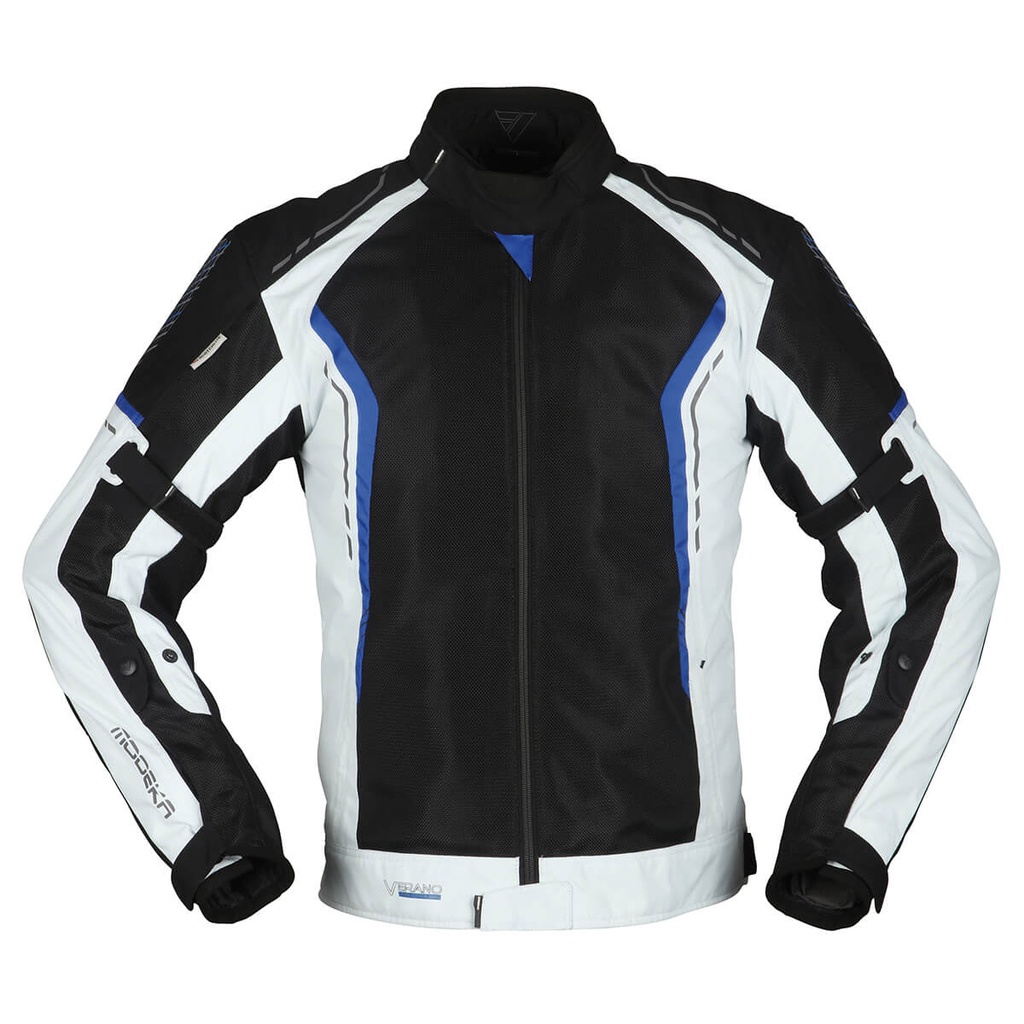 Modeka Chaqueta Khao Air Negro/Gris Claro/Azul