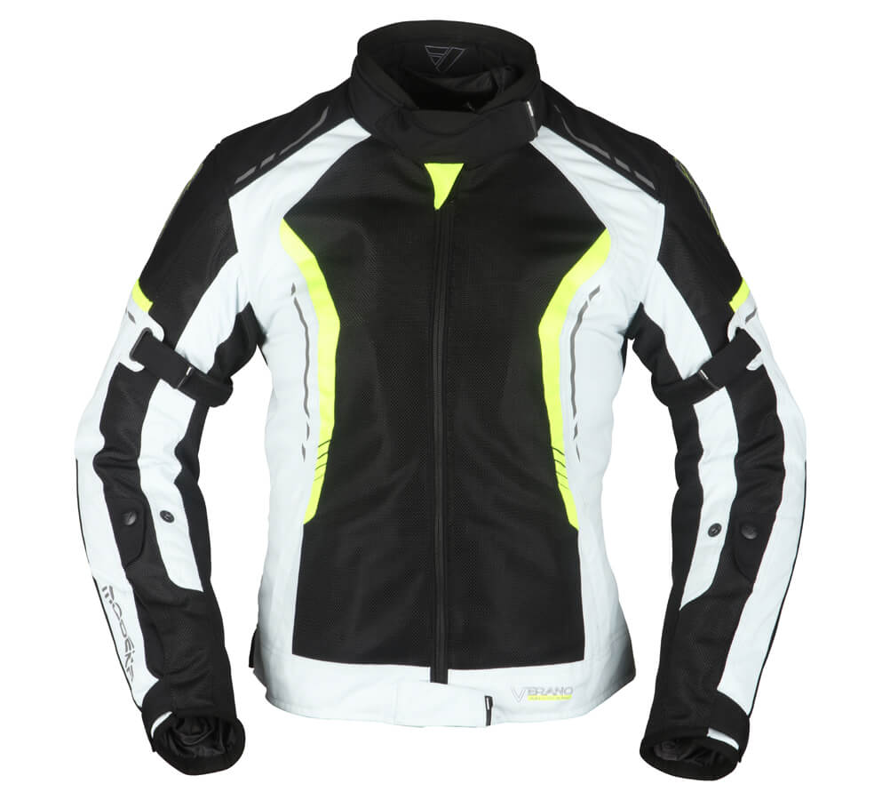 Modeka Chaqueta Khao Air Lady Negro/Gris Claro/Amarillo