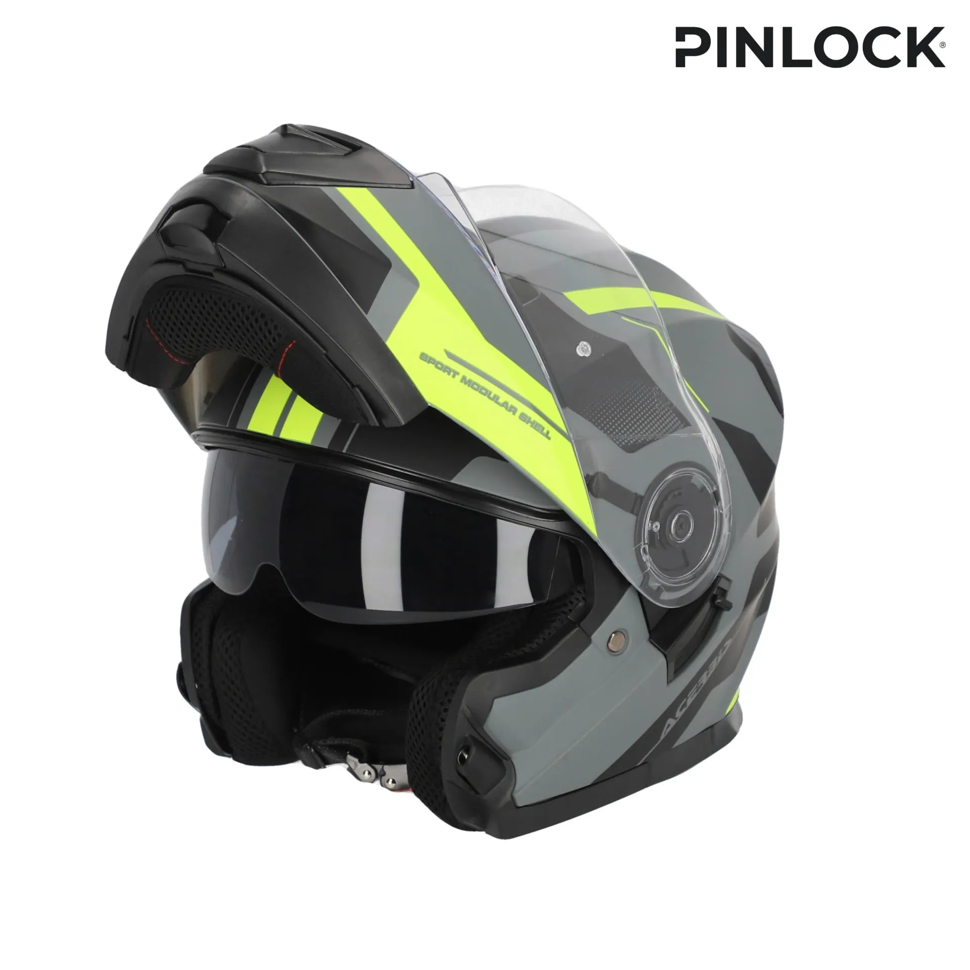 Casco Acerbis SEREL 2206 Negro/Amarillo Flúo