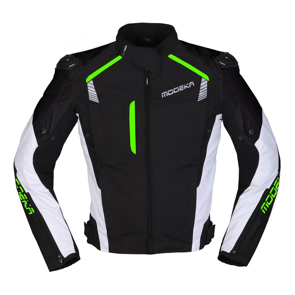 Modeka Chaqueta Lineos Negro/Blanco/Verde