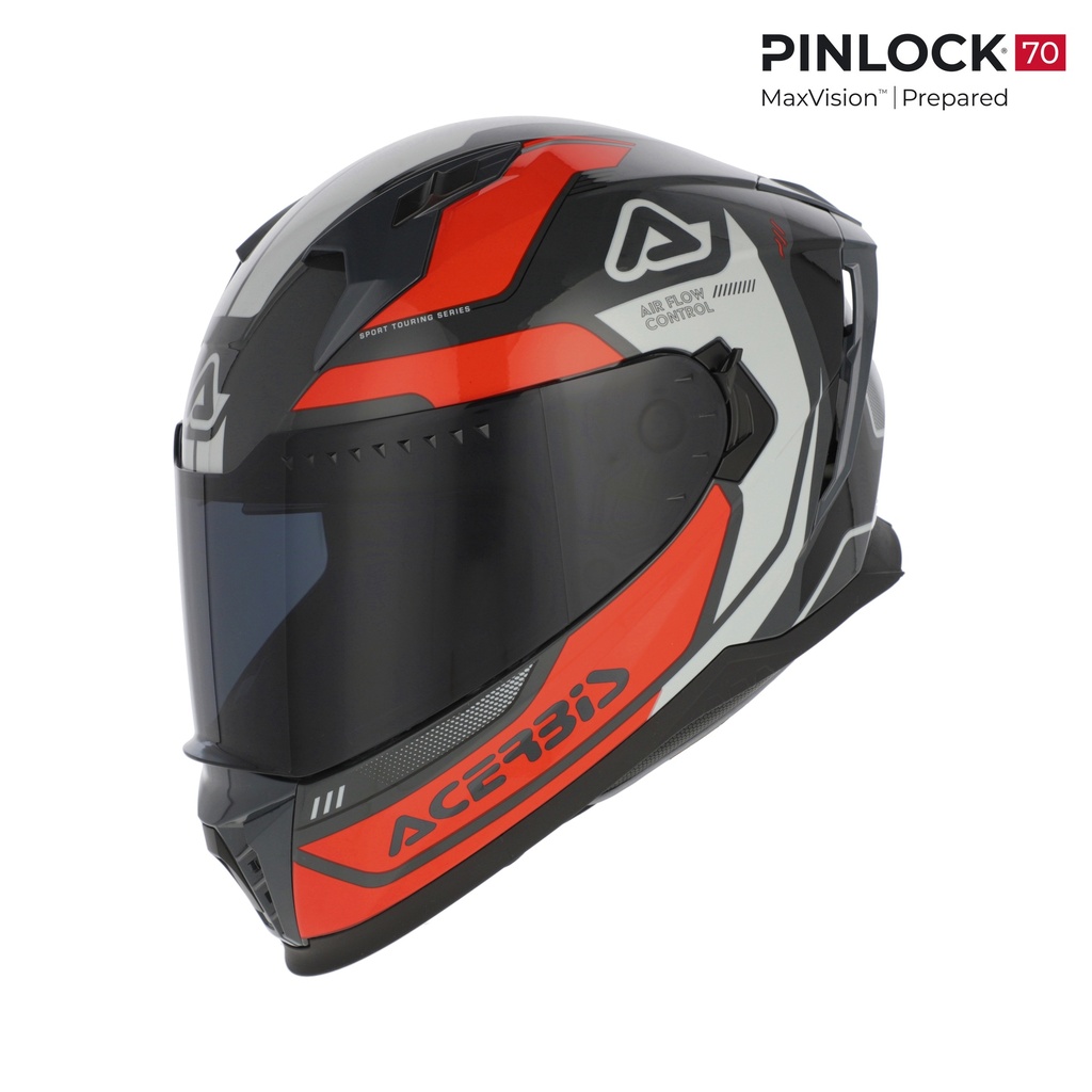 Casco Acerbis X-WAY GRAPHIC Naranja/Gris