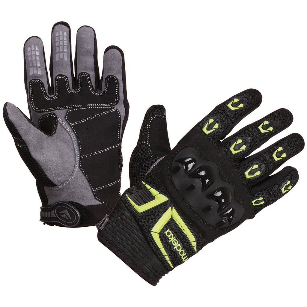 Modeka Guantes MX Top Negro/Amarillo