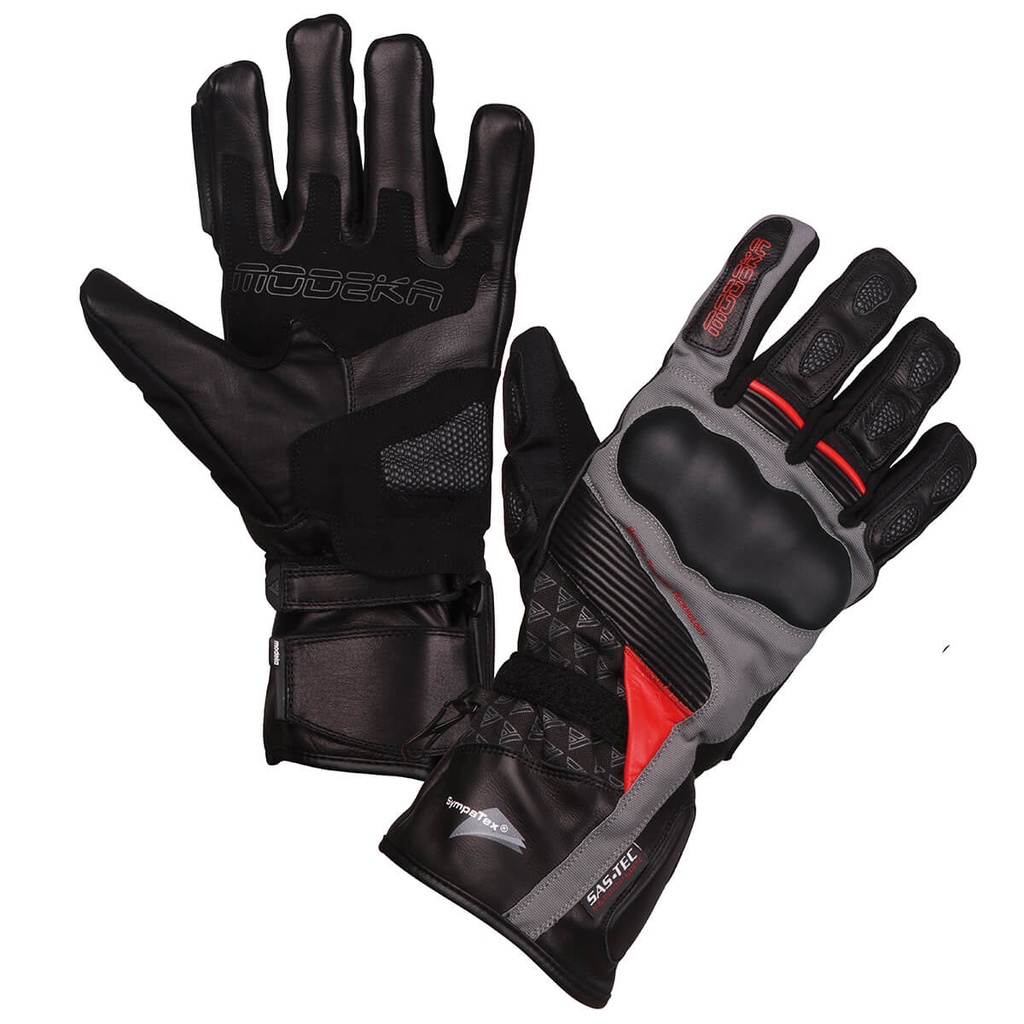 Modeka Guantes Panamericana Negro/Rojo