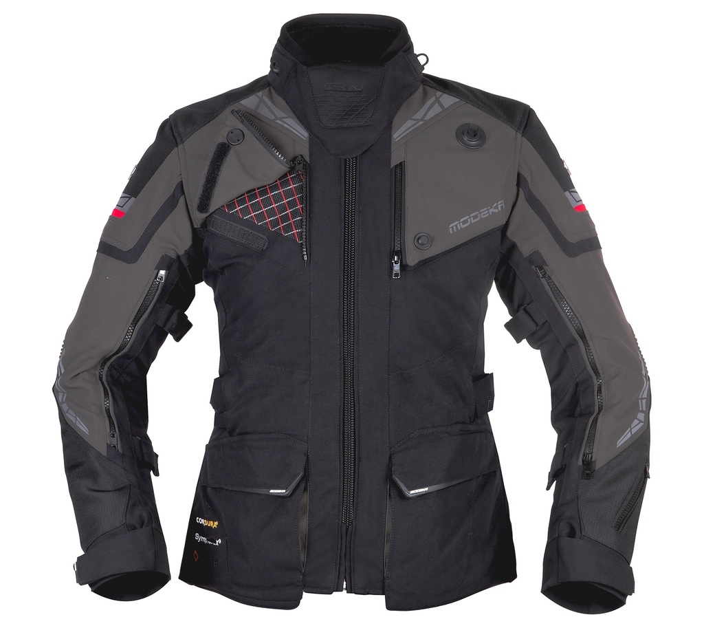 Modeka Chaqueta Panamericana II Lady Negro/Gris Oscuro