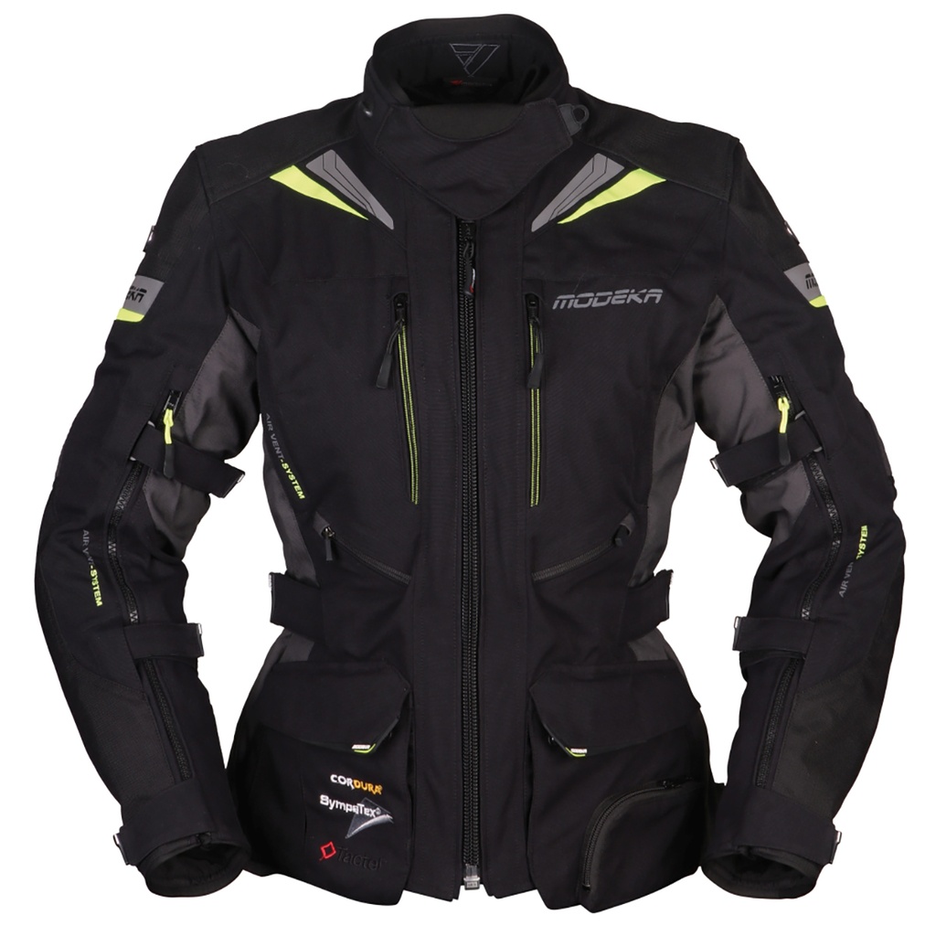 [084561 431 40] Modeka Chaqueta Panamericana Lady Negro/Amarillo (40)