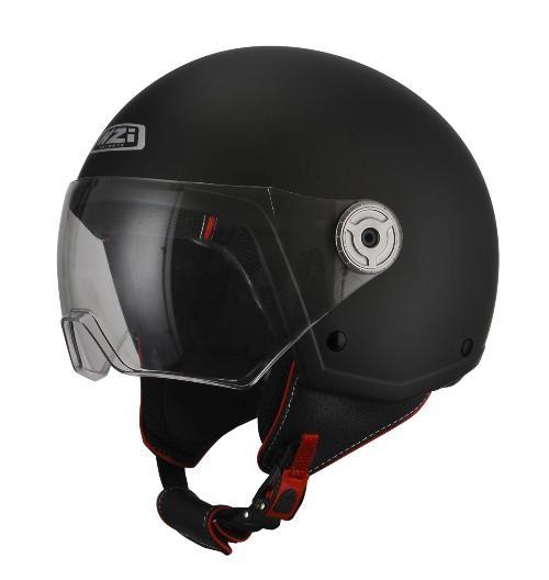 Casco Jet Nzi Vintage 3 Solid negro mate