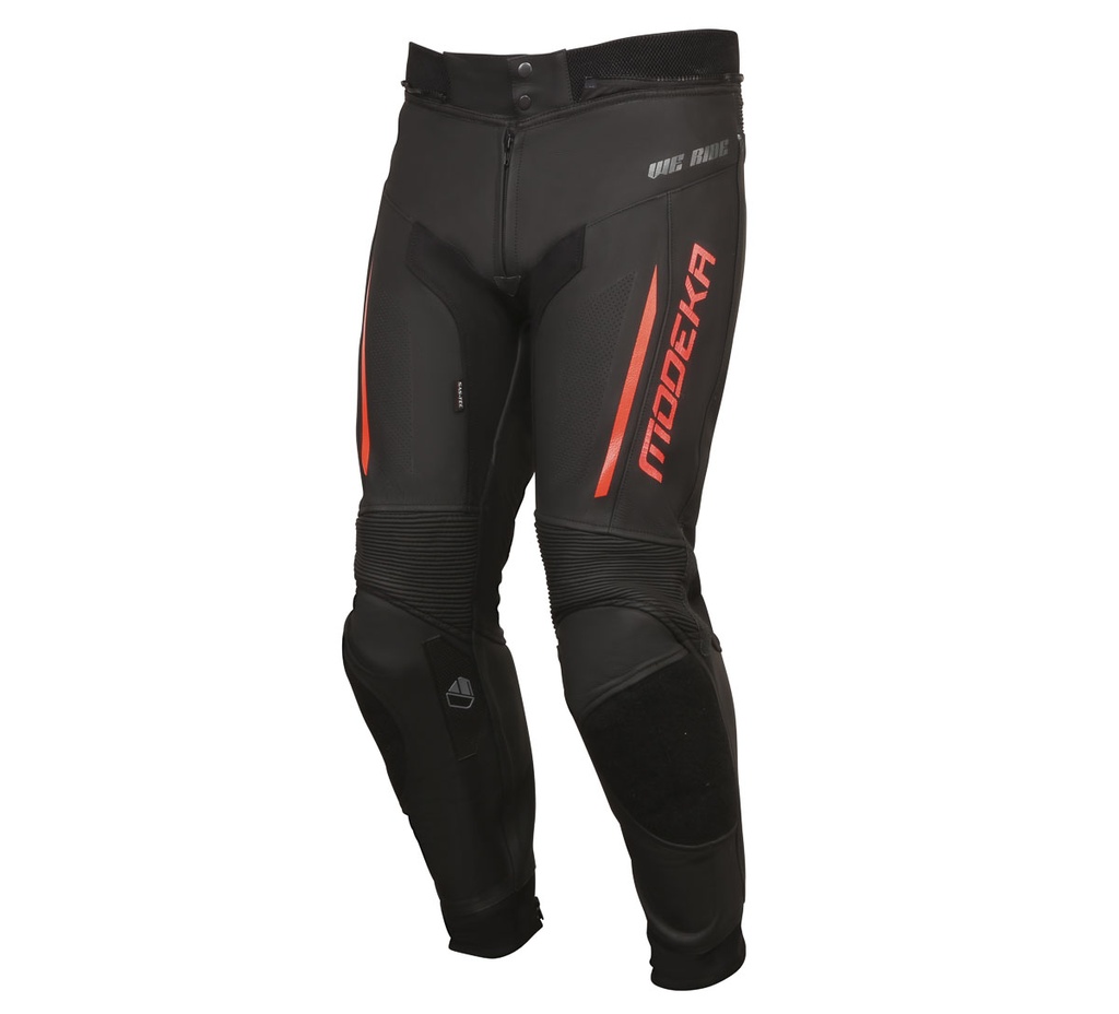[022255 401 50] Modeka Pantalón Valyant Negro/Rojo (50)