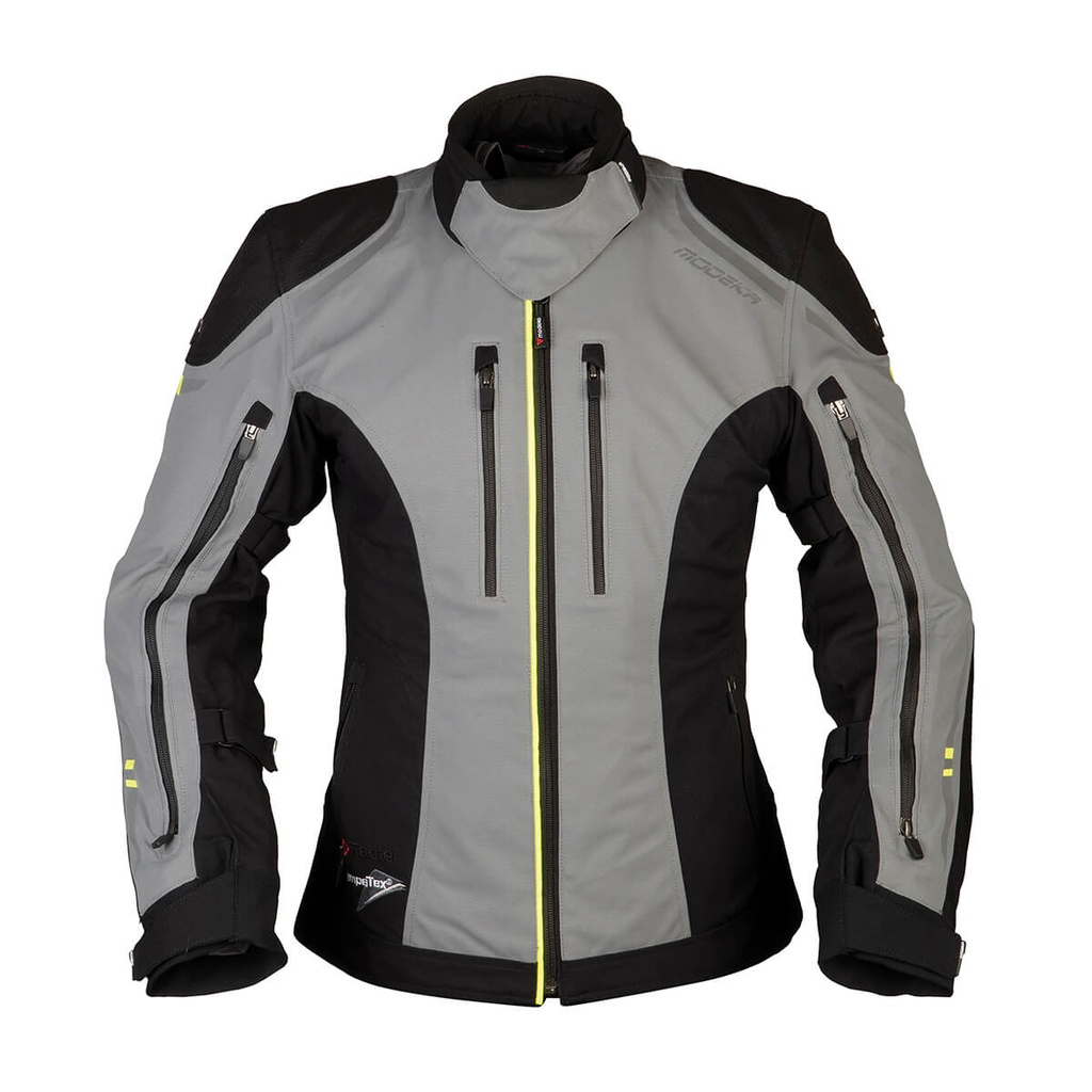 [084470 393 40] Modeka Chaqueta Takuya Lady Gris/Negro (40)