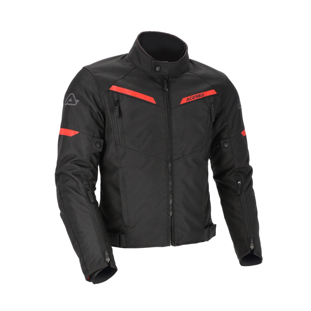 [24.294.323.062] Chaqueta Acerbis X Street Negro/Rojo (S)