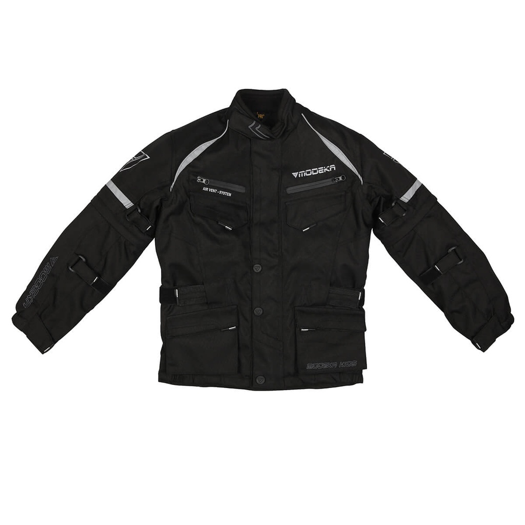 [083251 10 140] Modeka Chaqueta Tourex II Kids Negro (140)