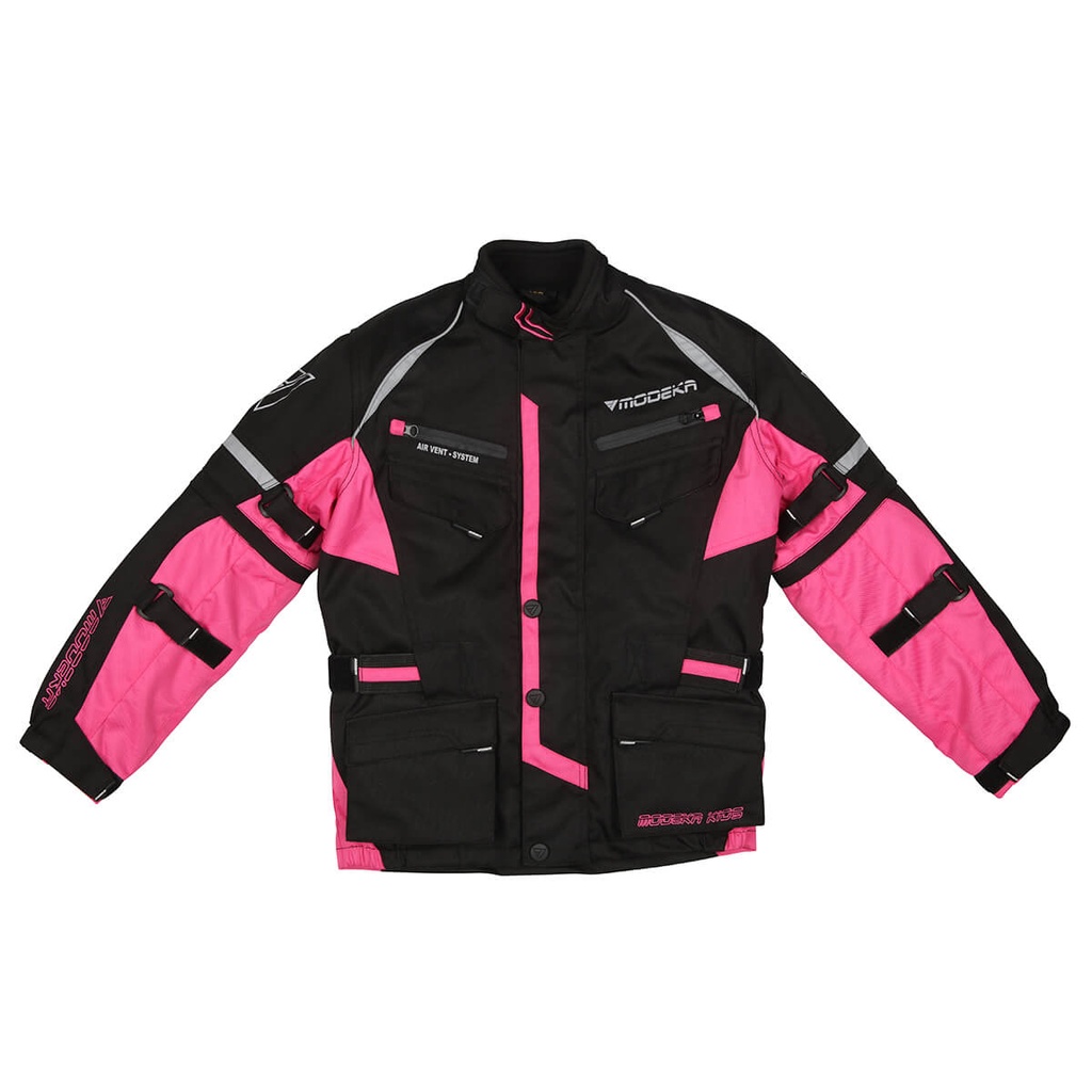 Modeka Chaqueta Tourex II Kids Negro/Pink