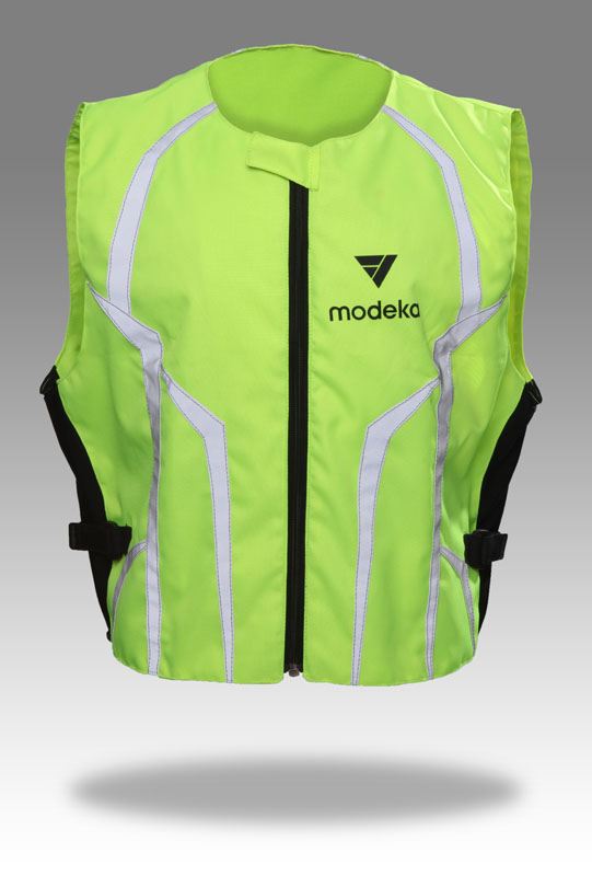 Modeka Chaleco Fahrlehrer Negro/Amarillo