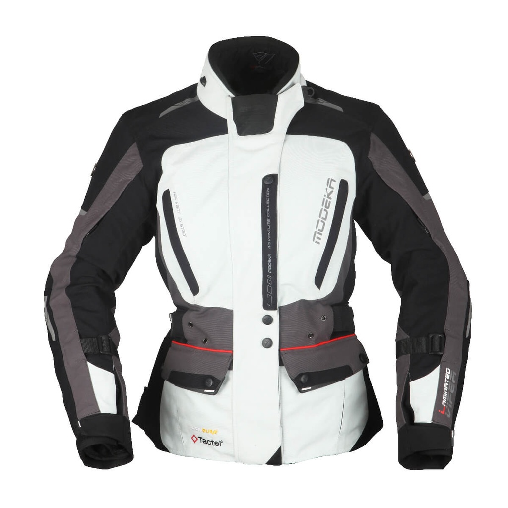 Modeka Chaqueta Viper LT Lady Gris Claro/Gris Oscuro/Negro