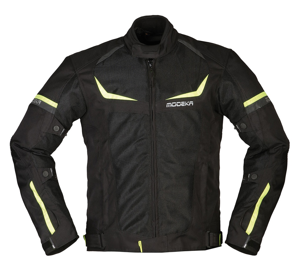 Modeka Chaqueta Yannik Air Negro/Amarillo