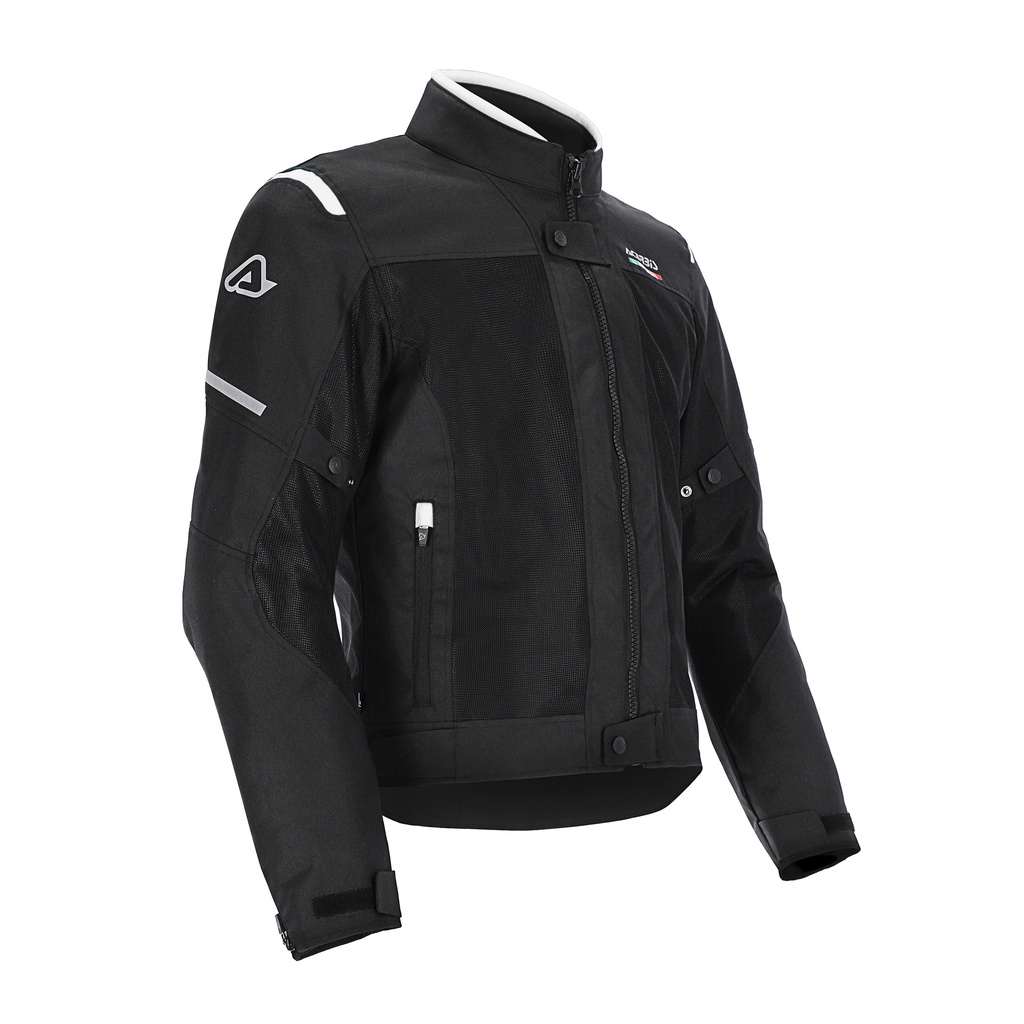 Acerbis JACKET CE ON ROAD RUBY BLACK/WHITE