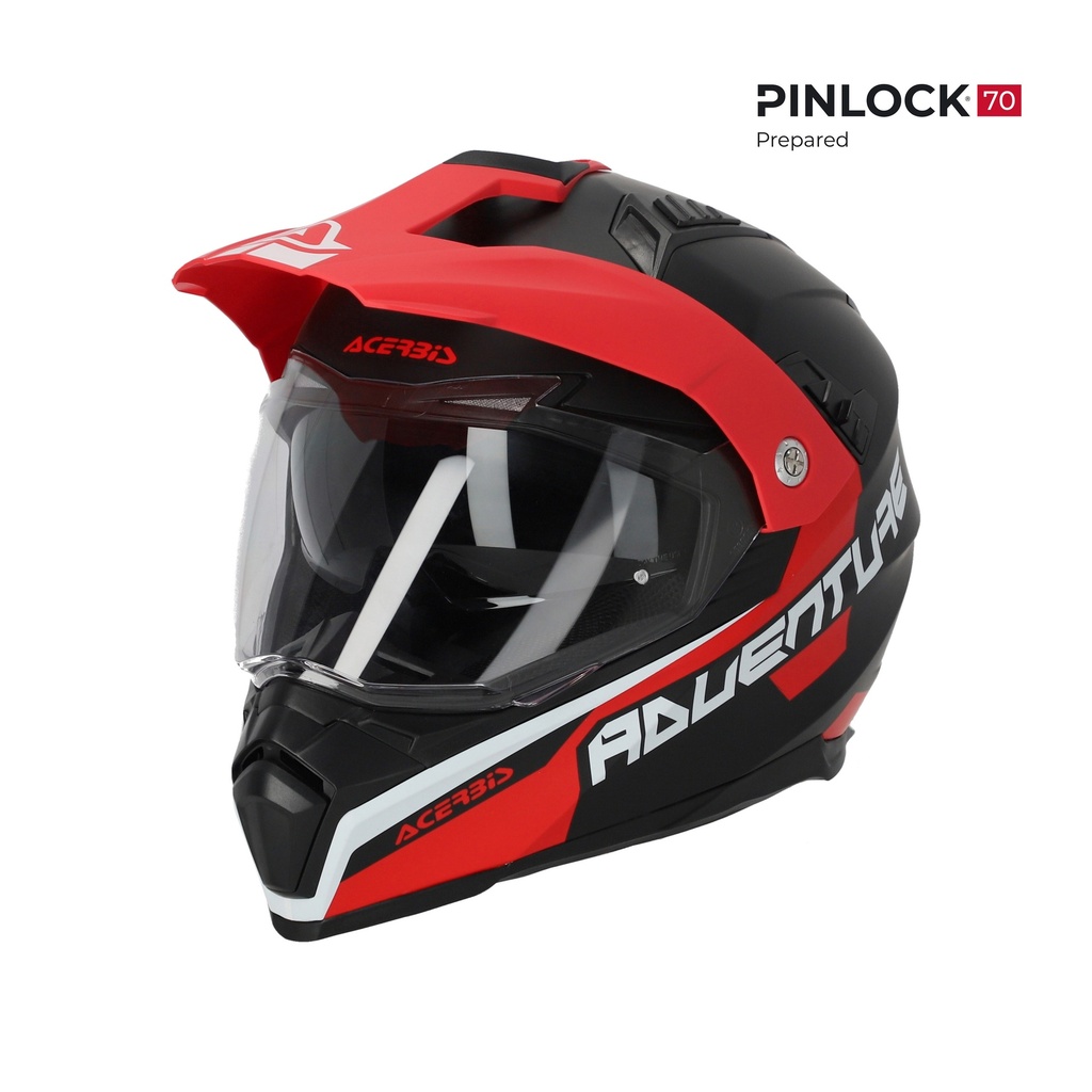 [25.107.295] Casco Acerbis FLIP 2206 Gris/Rojo