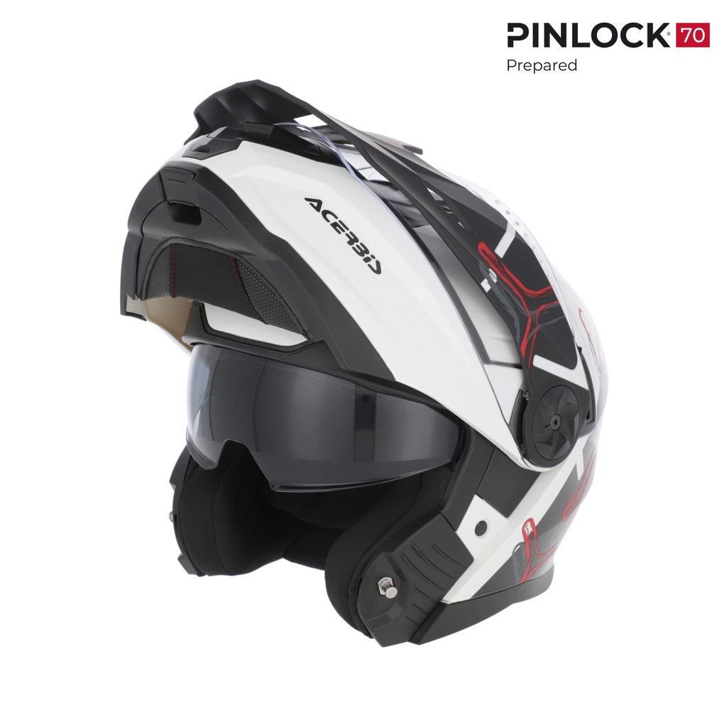 [26.577.237.061] Casco Acerbis RIDER Blanco/Negro (XS)