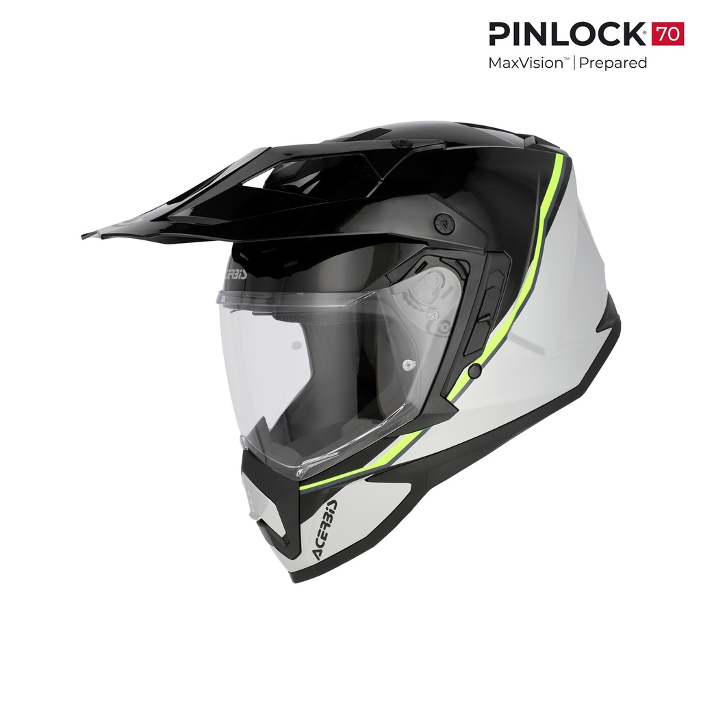 Casco Acerbis ASSAULT Negro/Amarillo Flúor