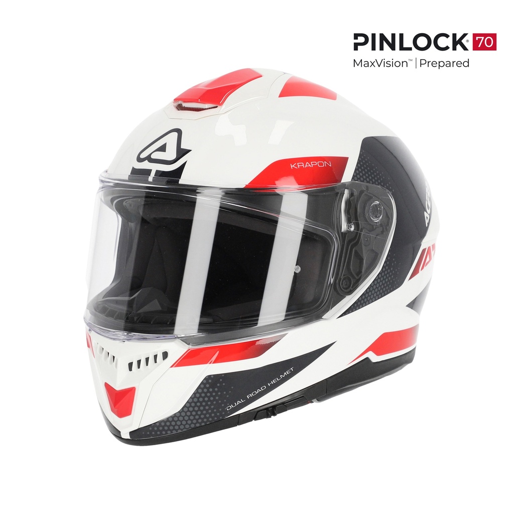 [24.663.239.061] Acerbis HELMET KRAPON 2206 WHITE/RED (XS)