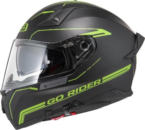 Casco Integral NZI Go Rider Stream Duo Solid Nouveau Negro K Mate