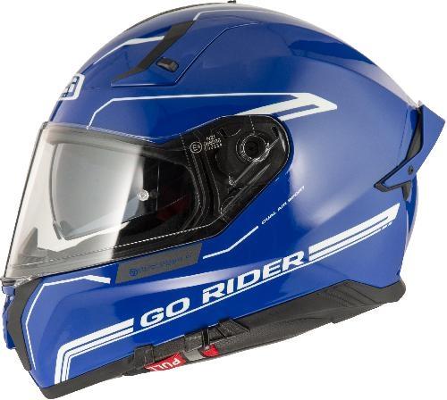 [150337A421 XS] Casco Integral NZI Go Rider Stream Duo Solid Nouveau Azul Y (XS)