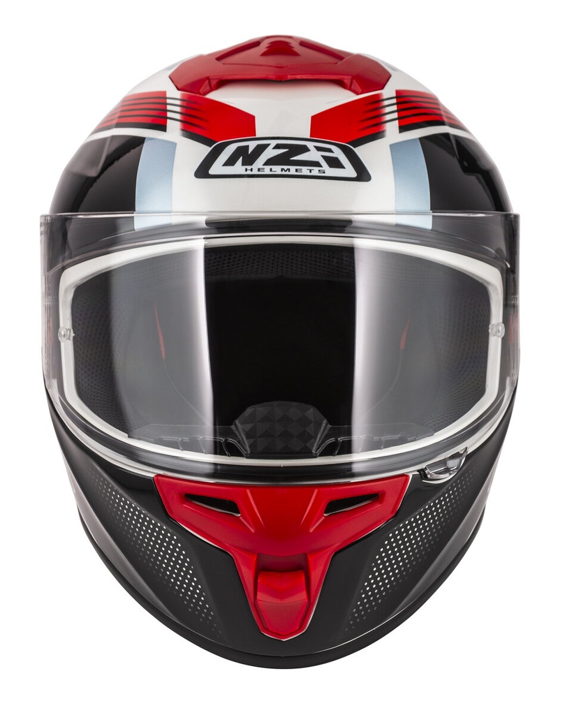 [150374A009V2 XS] Casco Integral NZI Trendy 3 Stream Rapid Blanco y Rojo y Azul y Rojo S Visor Transparente Y Tintado (XS)