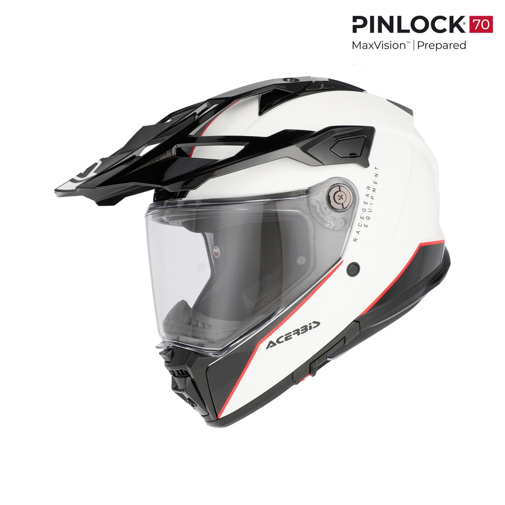 [26.630.237.061] Casco Acerbis ATTACK Blanco/Negro (XS)