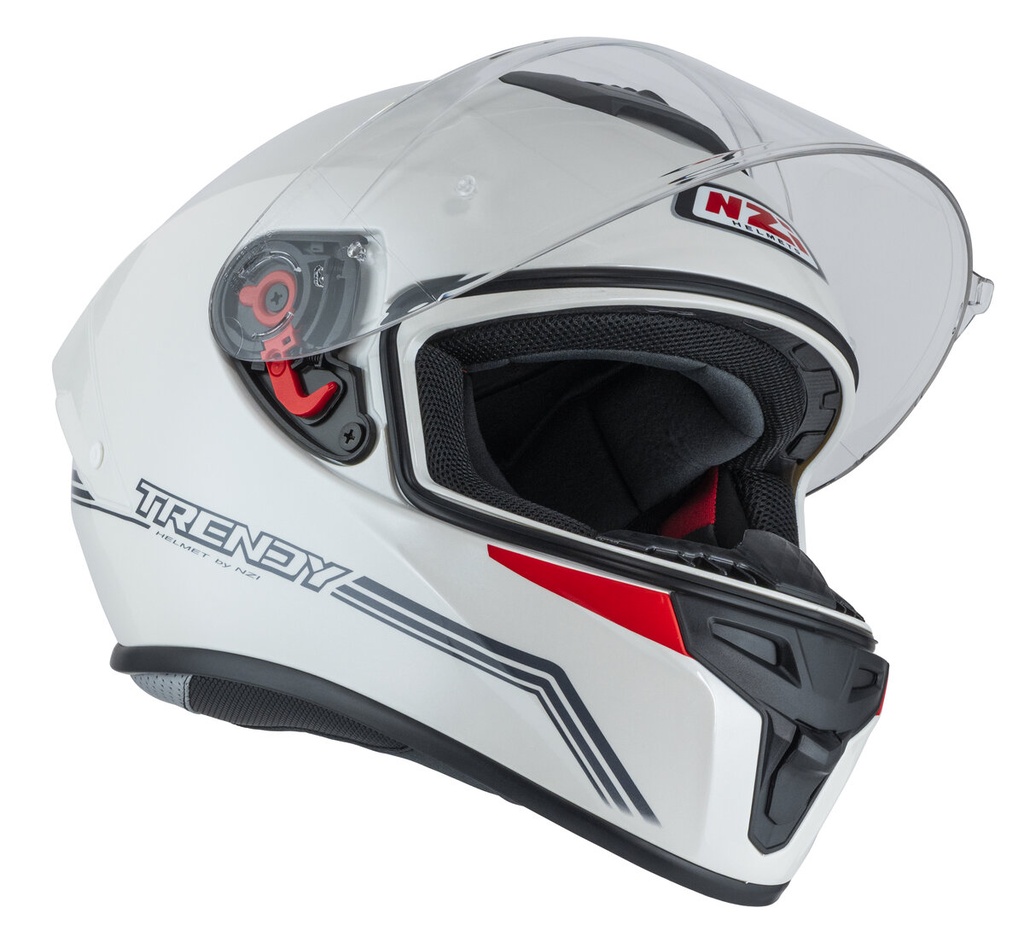 Casco Integral NZI Trendy 3 Stream Solid Nouveau Blanco