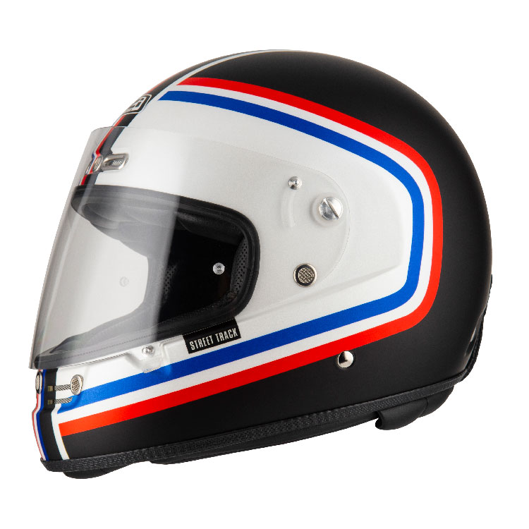 Casco Integral NZI Street Track 4 Sputnik Negro y French Mate