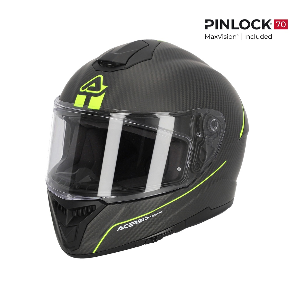 [25.313.444.061] Casco Acerbis TARMAK 2206 Negro/Amarillo Flúo (XS)