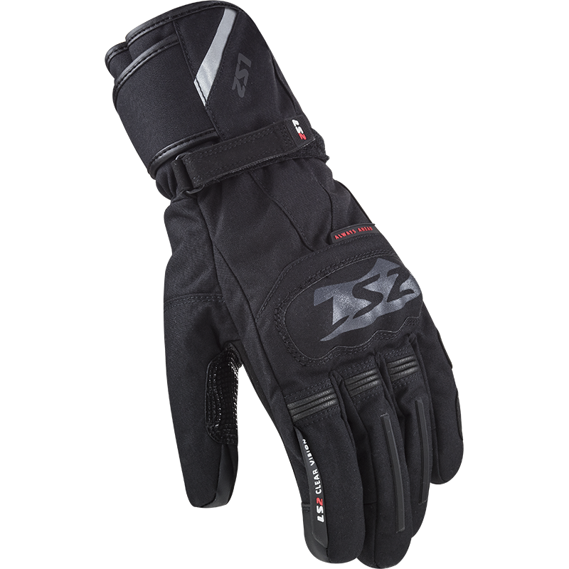 LS2 SNOW MAN GLOVES BLACK