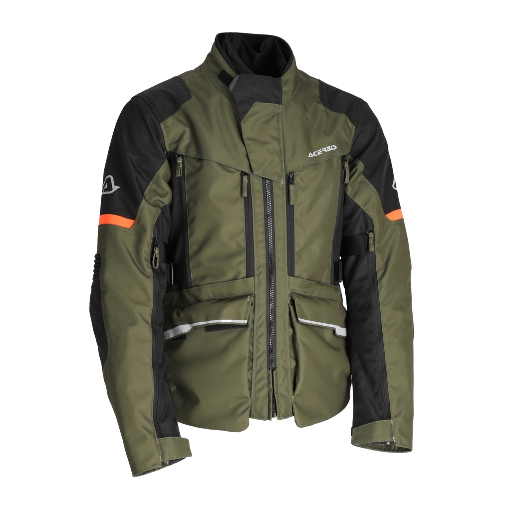 [25.406.369.062] Chaqueta Acerbis X-ROVER Verde/Naranja (S)
