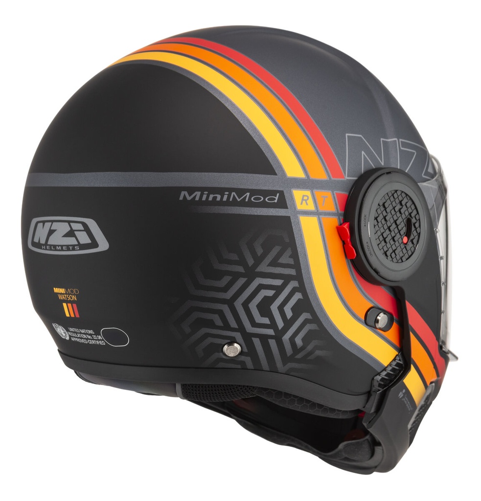 [150341B073 XS] Casco Modular NZI Minimod Duo Watson Antraciteblack y Antracita Mate (XS)