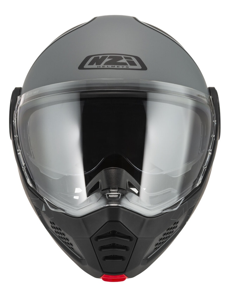Casco Modular NZI Minimod Duo Smart Negro y Antracita Mate